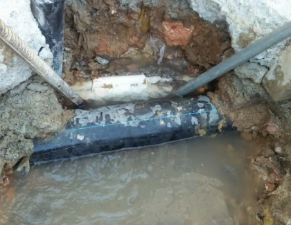 江油测漏水之水管漏水